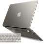 IBENZER MacBook Air 11 Inch Case Model A1370 A1465, Soft Touch Plastic Hard Shell Case Bundle with Keyboard Cover for Apple Laptop Mac Air 11, Gray, A11GY+1