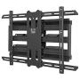 Kanto PDX650 Full Motion Articulating TV Wall Mount for 37-inch to 75-inch TVs | Low Profile with 22'' Extension | Integrated Cable Management | Swivel and Tilt Capable | Black