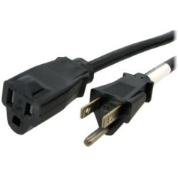 StarTech.com 6 ft Power Extension Cord - NEMA 5-15R to NEMA 5-15P - 14 AWG Power Cable - 125 Volts at 15 Amps - SJT - 6ft (PAC101146)