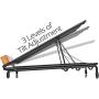 Halter Mesh Ventilated Adjustable Laptop Stand, 9'' X 14'', Black, 4 Pack