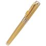 Gullor Jinhao Golden Dragon Red Crystal Eyes Fountain Pen with Push in Style Ink Converter