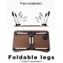 Laptop Bed Tray Table, Astory Portable Laptop Desk Lap Tablet with Foldable Legs&Cup Slot, Multifunctional Notebook Stand Reading Holder for Eating Breakfast, Reading Book, Watching Movie on Bed/Couch