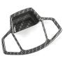 Meyffon Carbon Fiber Style Full Set Interior Decoration Cover Trim Kit for Jeep Compass 2017+ Steering Wheel,Air Outlet, Center Console,Gear Shift Knobs,Cup Holder (Electronic Handbrake Cover)