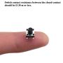 Auleswet 6x6x7mm Tactile Tact Push Button Switches Clicky 80 Pcs 4 Pin Dip Micro Panel PCB Momentary for Testing Breadboards Prototyping Easy to Solder in Springy Legs