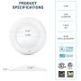 PARMIDA (4 Pack) 4 inch Dimmable LED Disk Light Flush Mount Recessed Retrofit Ceiling Lights, 10W (60W Replacement), 650lm, Installs into Junction Box, ENERGY STAR & ETL-Listed, 3000K (Soft White)