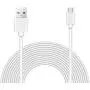 15ft Power Extension Cable Compatible with Wyze Cam v3 Indoor Outdoor, Blink, Echo, Many More. - White -
