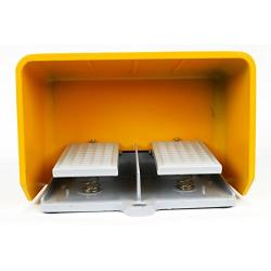 TEMCo Double Extra Heavy Duty Foot Switch W Guard - CN0005 Electric NONC Duel Pedaltwin 5 Year Warranty