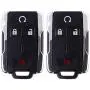 ANGLEWIDE Car Key Fob Keyless Entry Remote SHELL CASE Replacement for 14-17 for Chevrolet Colorado Silverado 1500 Silverado 3500 HD for GMC Sierra Yukon (FCC M3N40821302) 4 Buttons Black 2pad ANGLEWIDE Car Key Fob Keyless Entry Remote SHELL CASE Replacement for 14-17 for Chevrolet Colorado Silverado 1500 Silverado 3500 HD for GMC Sierra Yukon (FCC M3N40821302) 4 Buttons Black 2pad