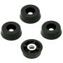 20 Small Round Rubber Feet W/SCREWS - .250 H X .671 D - Made in USA - Food Safe Cutting Boards Electronics Crafts #