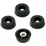 20 Small Round Rubber Feet W/SCREWS - .250 H X .671 D - Made in USA - Food Safe Cutting Boards Electronics Crafts #