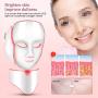 VLiXXO 7 Colors PDT Photon Light Therapy Facial & Neck Mask Korean LED Photodynamic Beauty Treatment, Acne, Scarring & Wrinkles Removal. Anti Aging & Skin Rejuvenating, Tightening & Whitening
