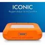 LaCie LAC9000298 Rugged Mini 2TB External Hard Drive Portable HDD - USB 3.0 USB 2.0 Compatible, Drop Shock Dust Rain Resistant Shuttle Drive, For Mac And PC Computer Desktop Workstation PC Laptop