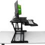 Dual Monitor Stand Up Desk | Desk Riser 32 Inch Wide by The House of Trade | Height Adjustable desks for Standing and Sitting