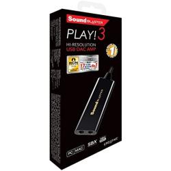 Creative Labs Sound Blaster Play! 3 External USB Sound Adapter for Windows and Mac. Plug and Play (No Drivers Required). Upgrade to 24-Bit 96Khz Playback