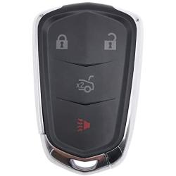 Smart Replacement Keyless Entry Remote Key Fob Cover Case Fit for 2015-2019 Cadillac Escalade CTS SRX XT5, ATS, STS, and CT6 Key Fob Shell