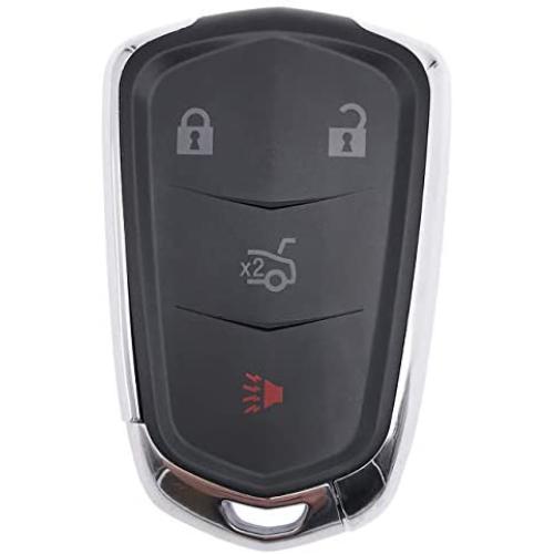 Smart Replacement Keyless Entry Remote Key Fob Cover Case Fit for 2015-2019 Cadillac Escalade CTS SRX XT5, ATS, STS, and CT6 Key Fob Shell