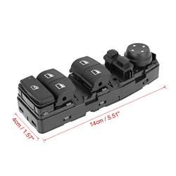 X AUTOHAUX 61319241955 Automobile New Front Left Side Master Power Window Control Switch for BMW 535i GT 2010-2017