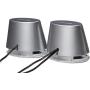 Amazon Basics USB-Powered PC Computer Speakers with Dynamic Sound | Silver