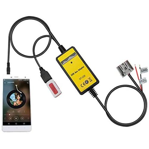 Car AUX Adapter, Car Stereo CD Changer USB&AUX Adapter Fit for Ford Focus 2005-2007, Edge 2007-2010, Explorer 2006-2009, F150,F250,F350 2005-2009 16pin