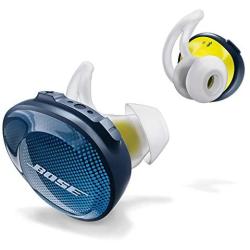 Bose SoundSport Free, True Wireless Earbuds, (Sweatproof Bluetooth Headphones for Workouts and Sports), Midnight Blue / Citron
