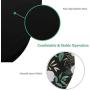Miyaso Ergonomic Mouse Pad with Memory Foam Wrist Rest Support, Wrist Rest with Lycra Cloth, Non-Sip Rubber Base for Computer, Laptop, Adorable Flower