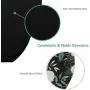 Miyaso Ergonomic Mouse Pad with Memory Foam Wrist Rest Support, Wrist Rest with Lycra Cloth, Non-Sip Rubber Base for Computer, Laptop, Adorable Flower