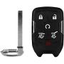 6 Buttons Replacement Key Fob Cover Fits for 2014 2015 2016 2017 Chevy Chevrolet Tahoe Suburban/GMC Yukon Key Fob Case Shell