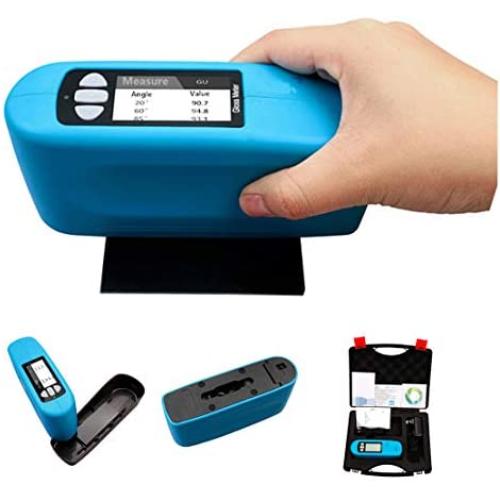 CNYST Glossmeter Tester Multi-angle Gloss Meter Measuring Glarimeter 3 Angle 20 60 85 Degree with 20 Degree Range 0 to 2000GU