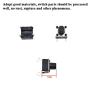 Auleswet 6x6x7mm Tactile Tact Push Button Switches Clicky 80 Pcs 4 Pin Dip Micro Panel PCB Momentary for Testing Breadboards Prototyping Easy to Solder in Springy Legs