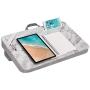 LapGear Elevation Lap Desk with Booster Cushion -White Marble - Fits up to 17.3 Inch Laptops - Style No. 87966