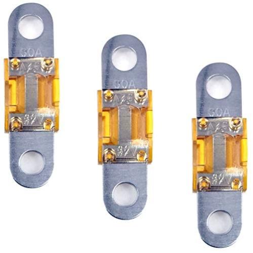 MIDI/AMI Fuse | Bolt On/Down Type | 60 AMP | AUTO MARINE | Stud Mount | 3 PACK