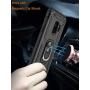 Galaxy S9 Case,Military Grade 16ft. Drop Tested Dual Layered Heavy Duty Cover with Magnetic Ring Kickstand Compatible with Car Mount Holder,Protective Phone Case for Samsung Galaxy S9 Black