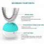 Automatic Sonic Teeth Whitening, with Two U-Shape Brush Head, IPX7 Waterproof Hands Free, Rechargeable 360° Ultrasonic Electric Toothbrush, for Adults