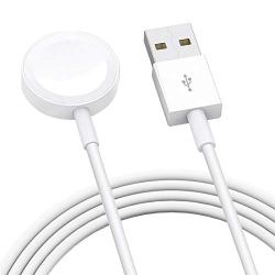Watch Charger,Wireless Portable Watch Charger, Watch Charging Cable for Watch Series 6 5 4 3 2 1 - White