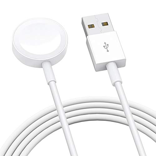 Watch Charger,Wireless Portable Watch Charger, Watch Charging Cable for Watch Series 6 5 4 3 2 1 - White