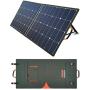 AIMTOM SolarPal 100W Portable Solar Panel for Power Station, Solar Generator, Phone and Laptop, Foldable Solar Power Charger for Camping, RV, Home with QC USB, 18V DC Port and MC-4 Output