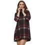 Model Atelier Plaid Face Mask Dress