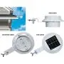 4 Pack Deal - FALOVE Outdoor Solar Gutter LED Lights - White Sun Power Smart Solar Gutter Night Utility Security Light