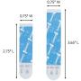 Command Bath Replacement Strips, Medium and Large Water-Resistant Adhesive Strips, Re-Hang Bath Hooks or Caddies, 2 Medium Strips, 4 Large Strips, BATH22-ES