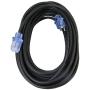Clear Power 50 ft Heavy Duty Rubber Outdoor Extension Cord 12/3 SJOOW, Power Indicator Light, Black, Oil Water & Weather Resistant Flame Retardant, 3 Prong Grounded Plug, CP10185