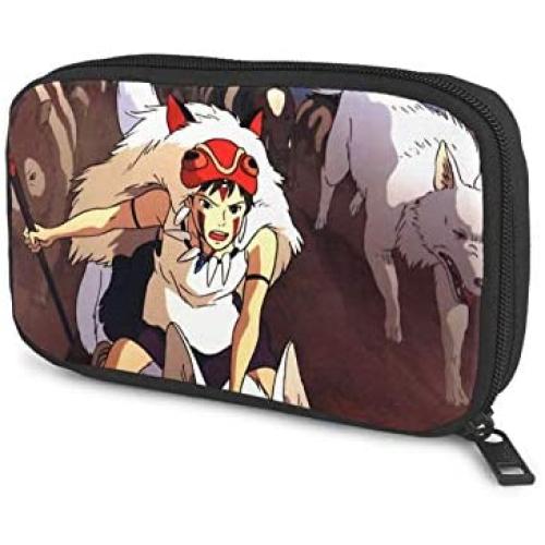 Hxuedan Princess Mononoke The Data Cable Storage Bag is A Portable and Independent Design SuitableVFor Travelers to Place The Data Cable, Earphone and Electronic Product Data Cable Storage Bag