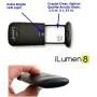 Best Pocket Magnifying Glass by iLumen8-3X Small Magnifier with Lights. Great for Seniors, Kids, Travel. Fits into Purse or Pocket Read Maps, Menu, Jewelry, Coins Hobby Stamps. Lighted Low Vision Aid