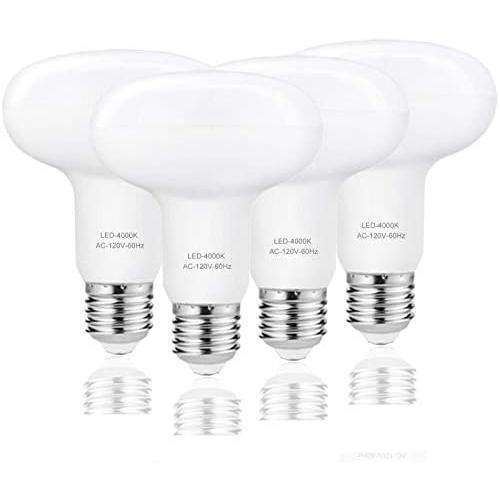 BR30 LED FloodLight Bulbs Indoor,Dimmable,Natural White 4000K,12W(100w Equivalent) ,R30 E26 Reflector Lamp for Recessed Track Lighting Downlight Recessed Can Light- 4 Pack