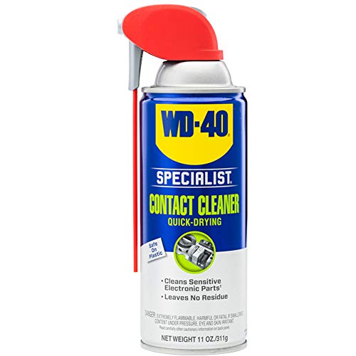 WD-40 Specialist Electrical Contact Cleaner Spray - Electronic & Electrical Equipment Cleaner. 11 oz. (Pack of 1) - 300554-E