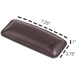 Motte by Castle – Leather Wrist Rest Cushion for Mice, Mouse Pads, and Laptops – Ergonomic Durable Wrist Pad with Anti-Slip Rubber Base (Woodland)