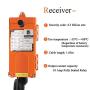 NEWTRY 8 Buttons Wireless Crane Remote Control 12V 2 Transmitters Industrial Channel Electric Lift Hoist Radio Switch Receiver (F21E1B Transmitter + DC 12V Receiver)