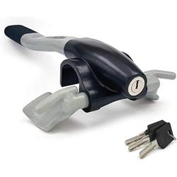 Artago 869 Premium Steering Wheel Lock, Reinforced, Car SUV Universal, Silver
