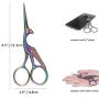 BIHRTC 4.5 Inch Embroidery Scissors Small Sewing Scissors Stork Bird Scissors Stainless Steel Sharp Craft Scissors Crochet Scissors for Crafting Art Work Threading Needlework