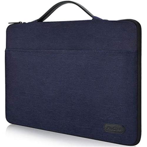 ProCase 12-12.9 inch Sleeve Case Bag for Surface Pro X 2017/Pro 7 6 4 3, MacBook Pro 13, iPad Pro Protective Carrying Cover Handbag for 11'' 12'' Lenovo Dell Toshiba HP Acer Chromebook -Darkblue