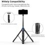 ATUMTEK 51'' Selfie Stick Tripod, All in One Extendable Phone Tripod Stand with Bluetooth Remote 360° Rotation for iPhone and Android Phone Selfies, Video Recording, Vlogging, Live Streaming - Blue
